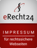 Logo eRecht24 für rechtssicheres Impressum